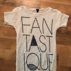 JCrew Fantastique linen tee